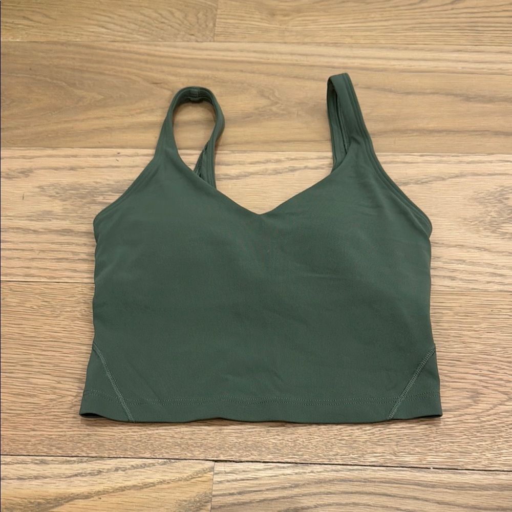 Lululemon Athletica Green Twill Align Tank Top
